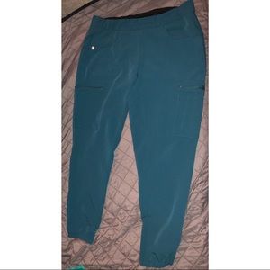 Figs Lima scrub pants MP 12 pockets Caribbean blue
